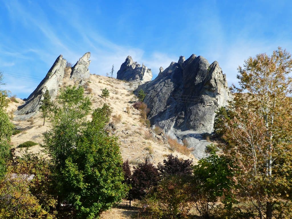 Peshastin Pinnacles from the parking lot. 