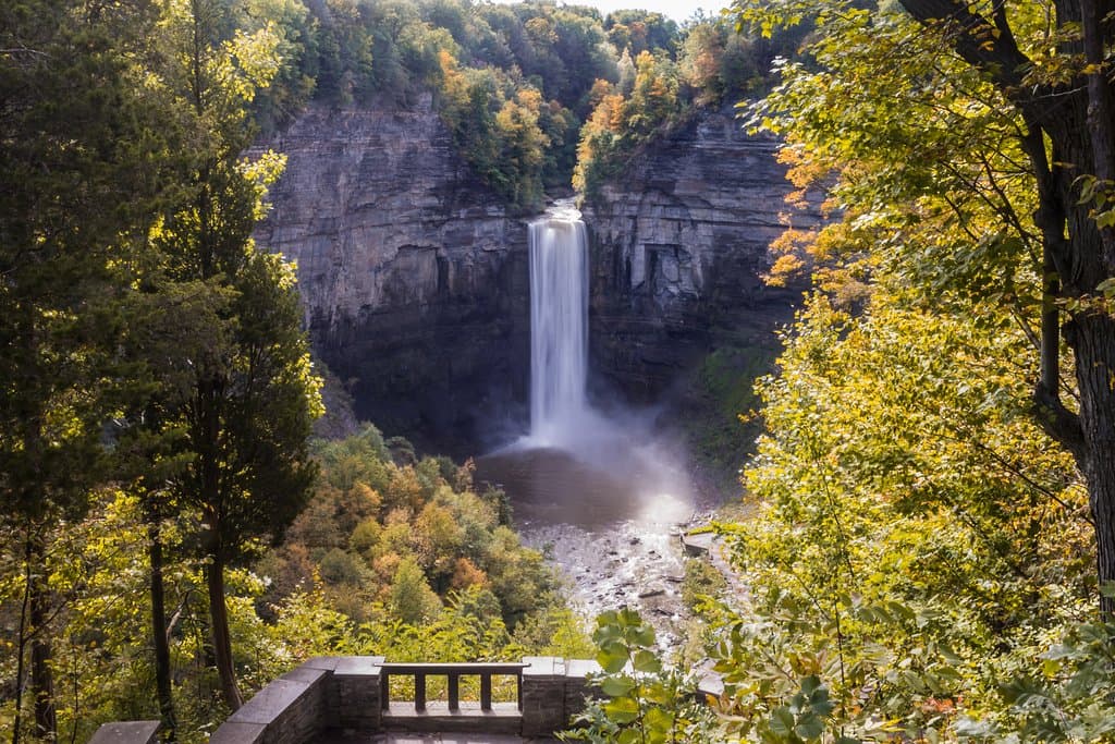 Upper view of the falls from the visitor center.