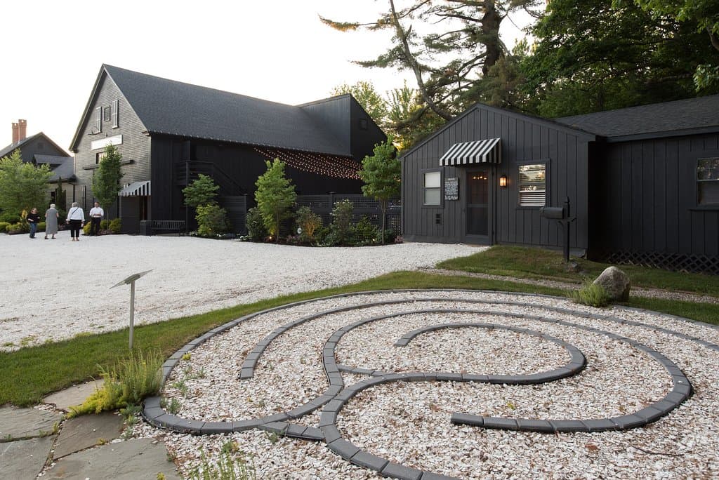 Our labyrinth located by the box office, thank you to one of our sponsors, Ted Carter Inspired Landscapes