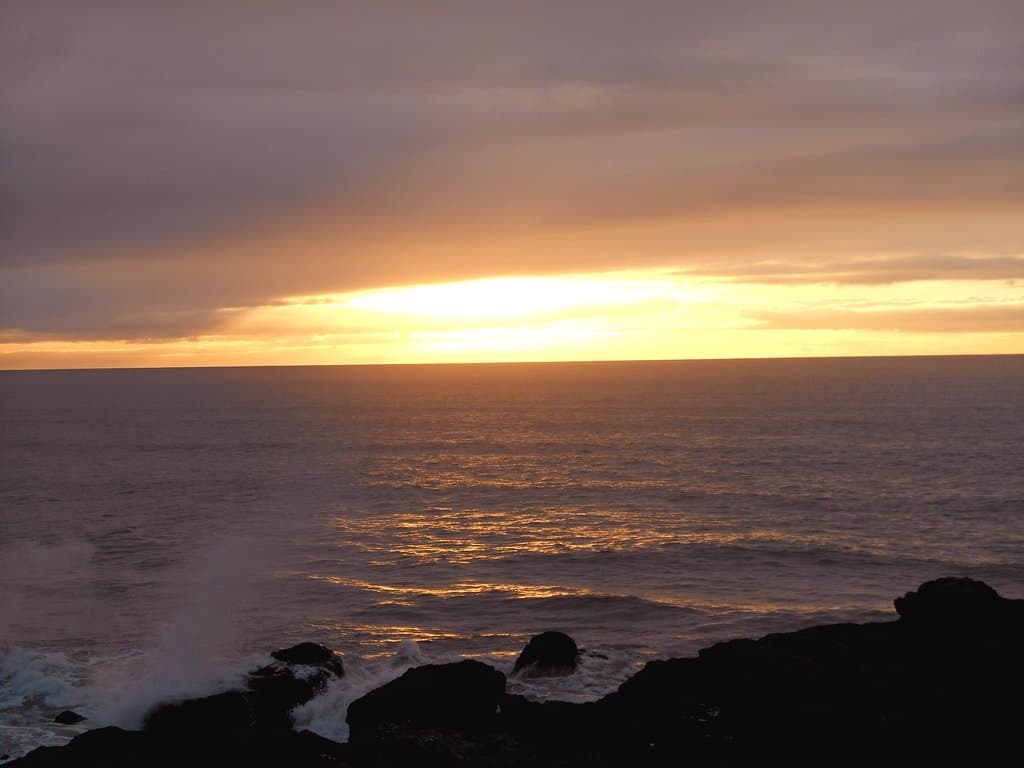 Sunsets are spectacular here.