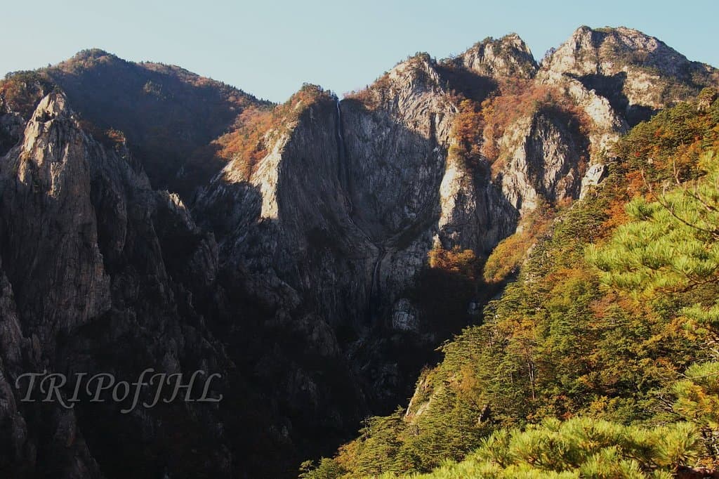 Towangseong Falls from the observation deck