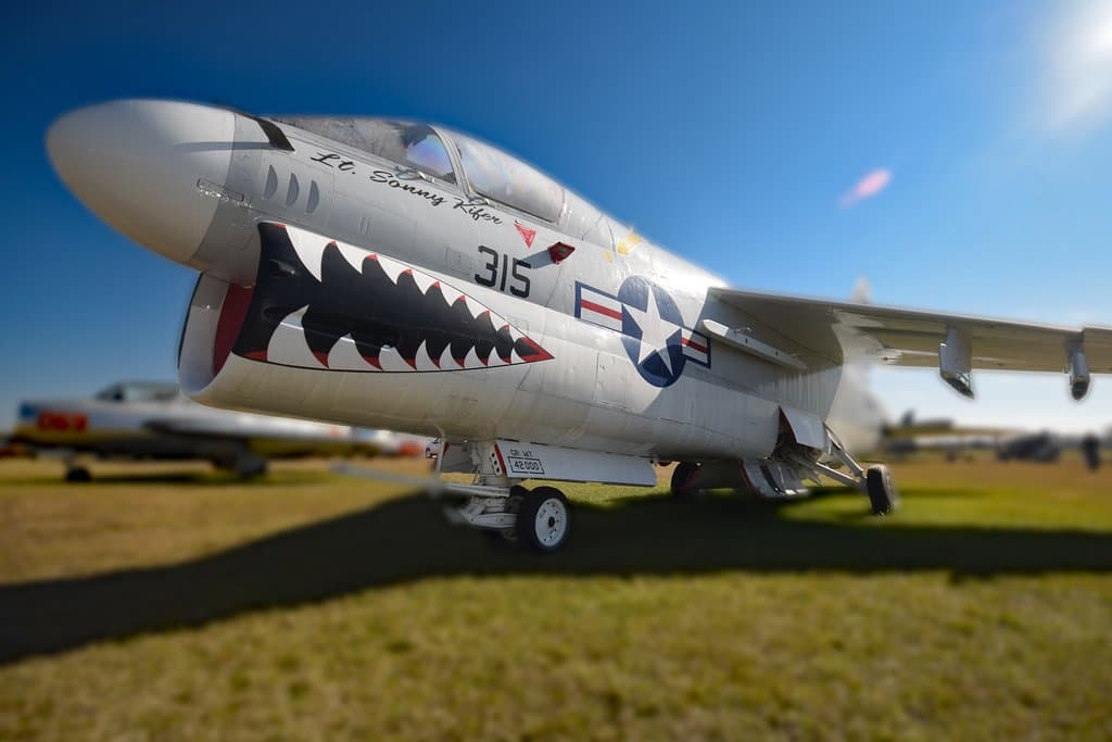 This A-7 was flown by a local Monroe resident.  It has been beautifully restored and looks like it's ready to be catapulted off a carrier!