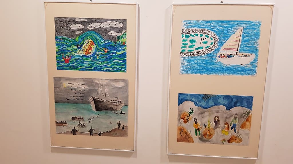 Dibujos de niños post visita al museo