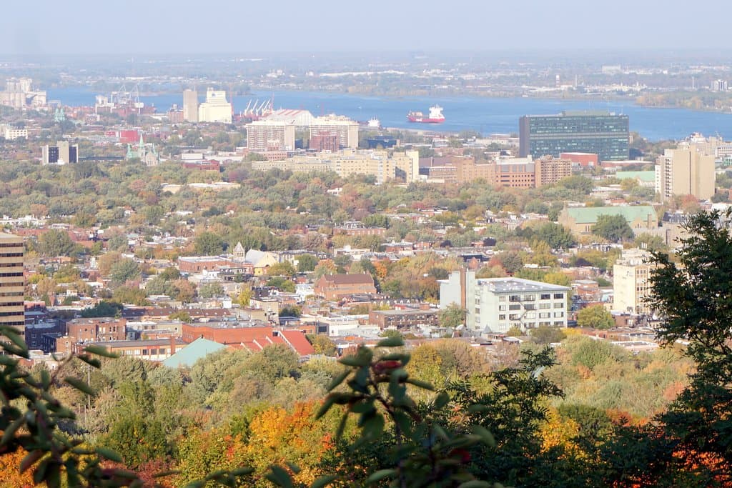 vista geral da cidade de Montreal