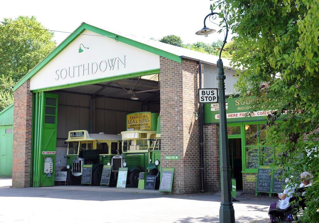 Our replica Southdown bus garage.