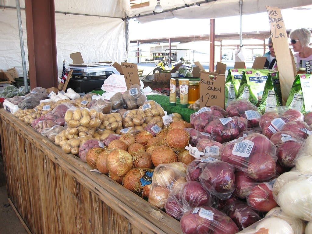 Locally grown vegetables