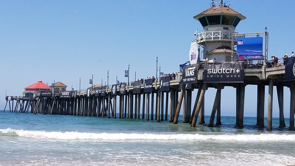 The great Huntington Beach Pier. Welcome to Surf City!