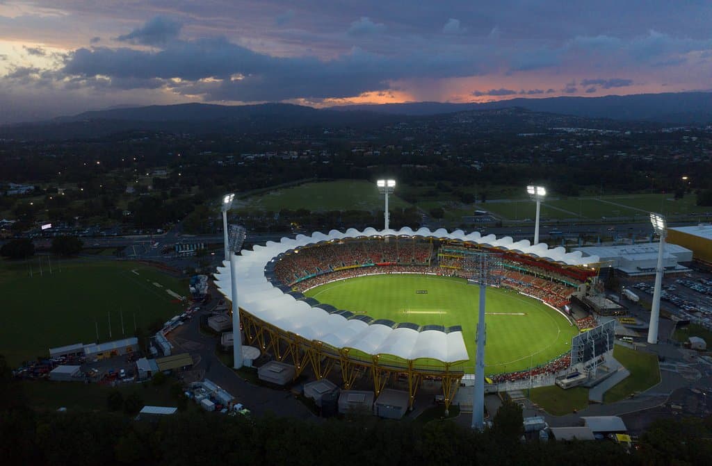 Metricon Stadium during our first Summer of Cricket