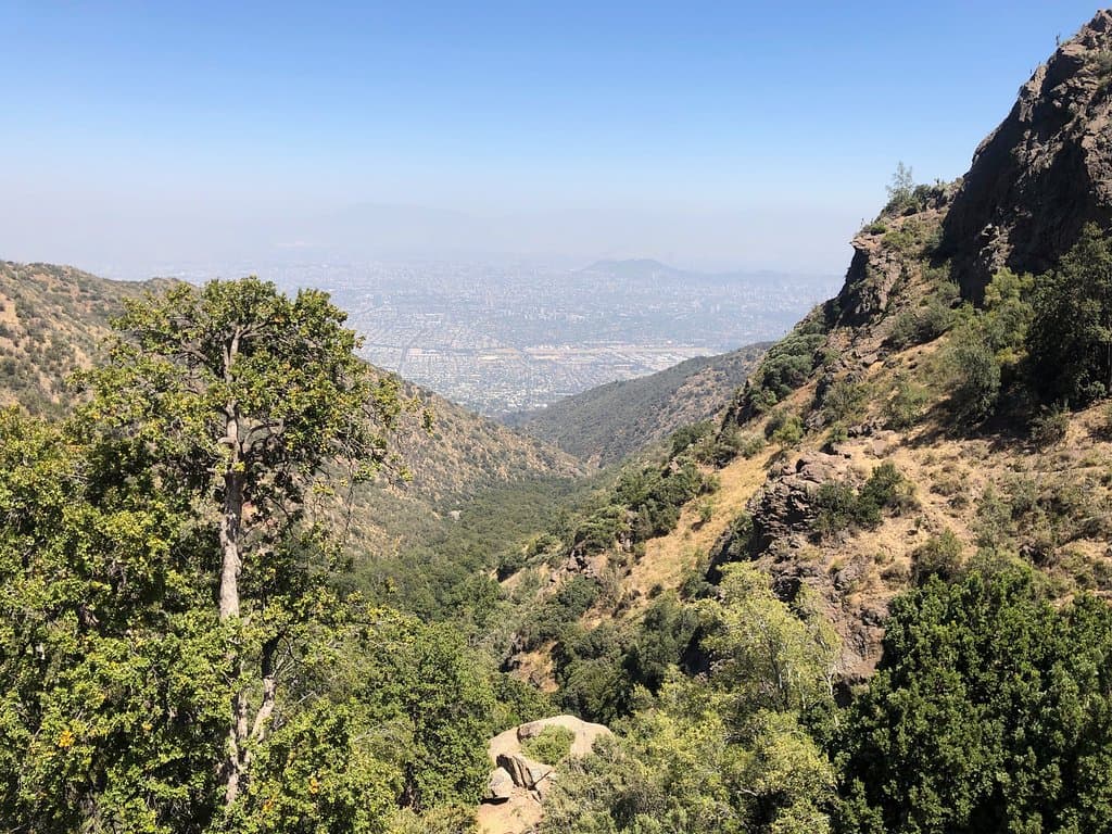 Vista de Santiago - sobre 1.600 m