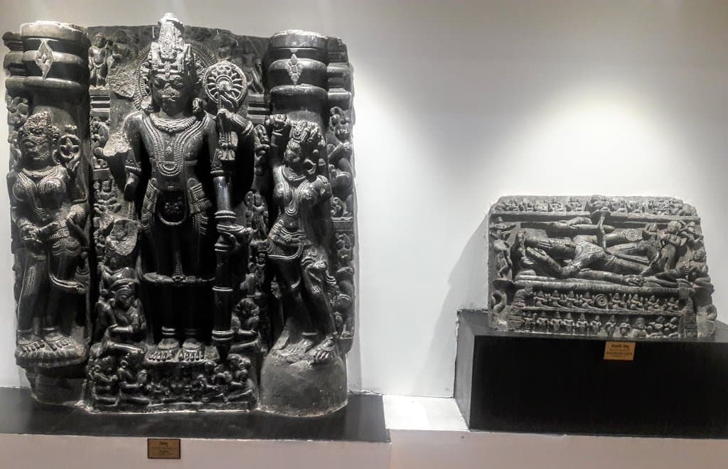 Perfect 12th C Vishnu sculptures.