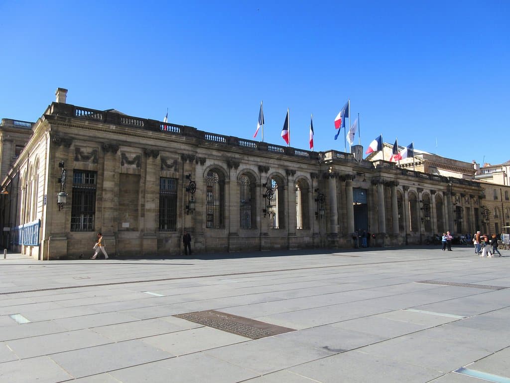 Hôtel de Ville de Bordeaux, rue des Remparts, Circuit Unesco