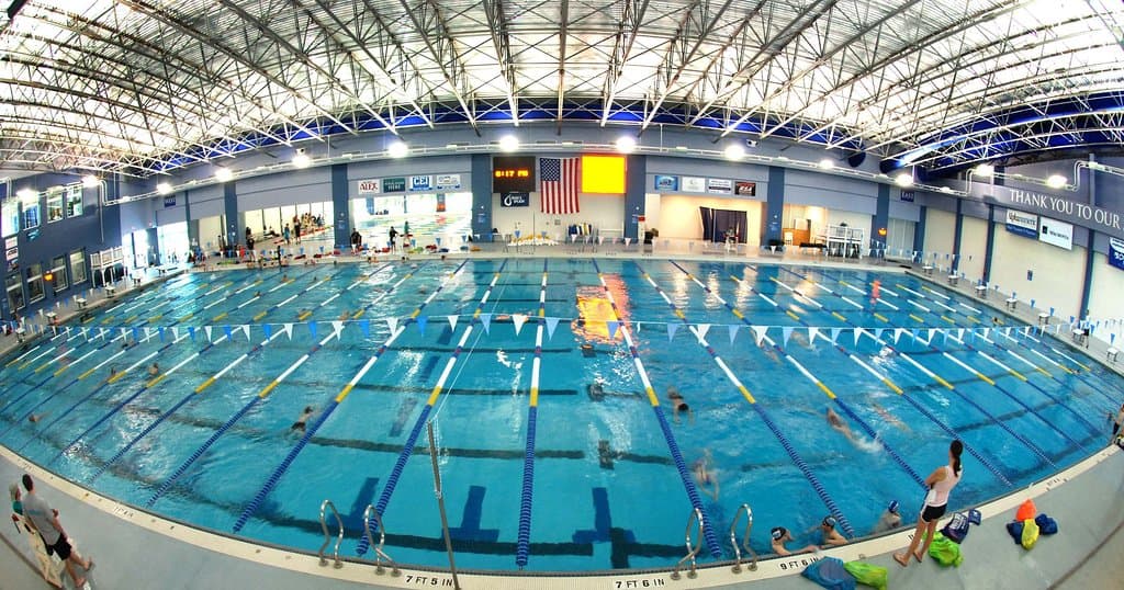 It is a great place to go swimming in a large pool.