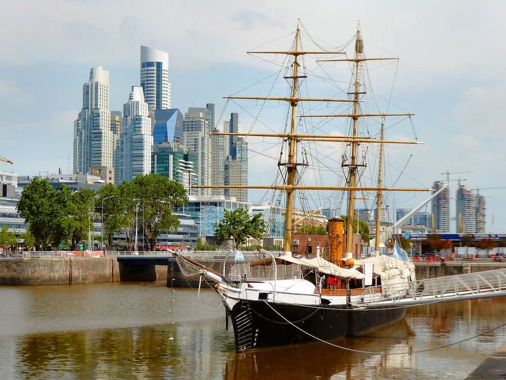 The vessel "Buque Museo Corbeta Uruguay"
