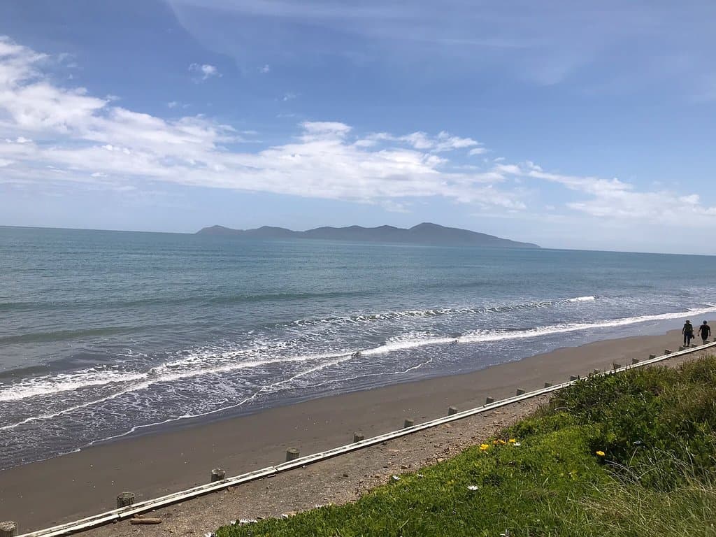 Great views whilst also enjoying the unusual but pleasant bike ride in the dunes from Raumati to Paekakariki v. v..