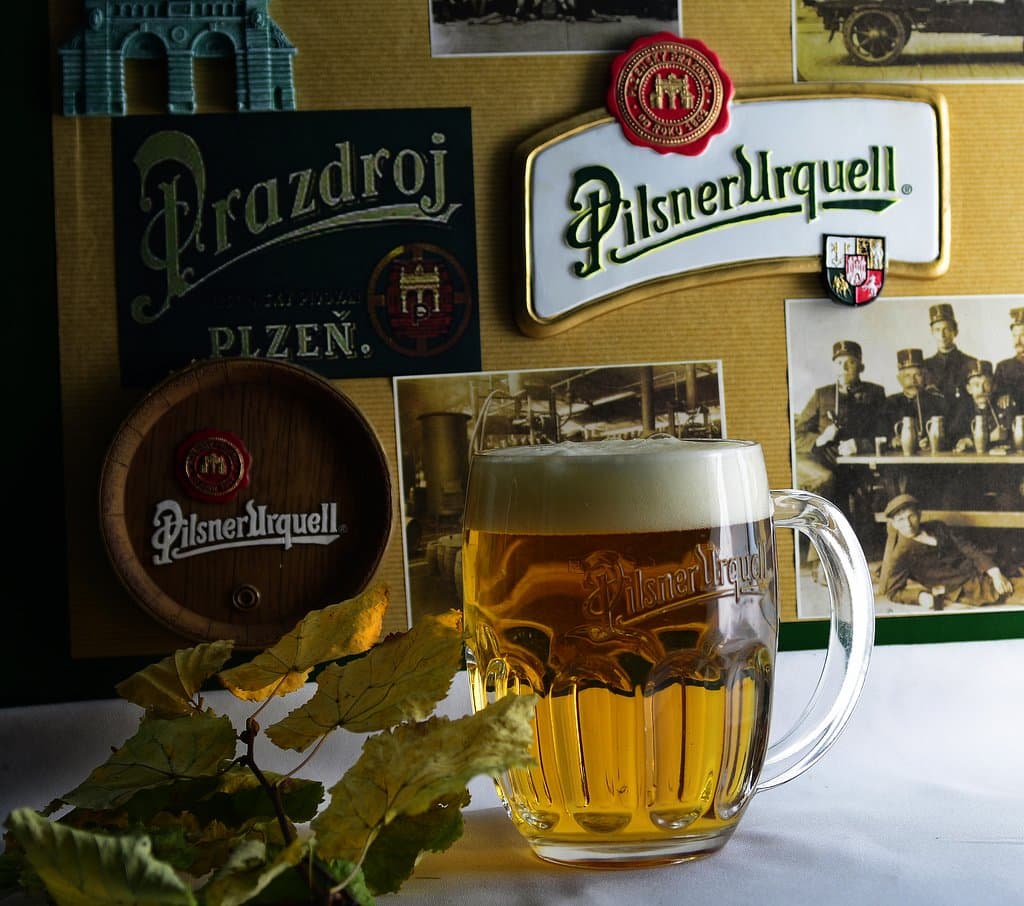 Pilsner Urquell on Tap and bottle