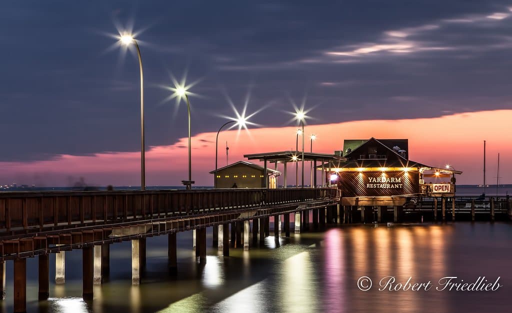 Fairhope Pier just after sunset