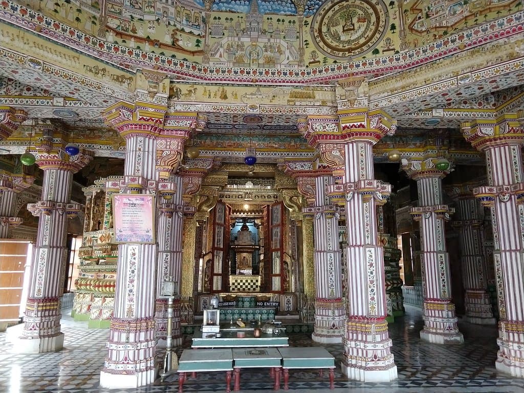 Inside the temple