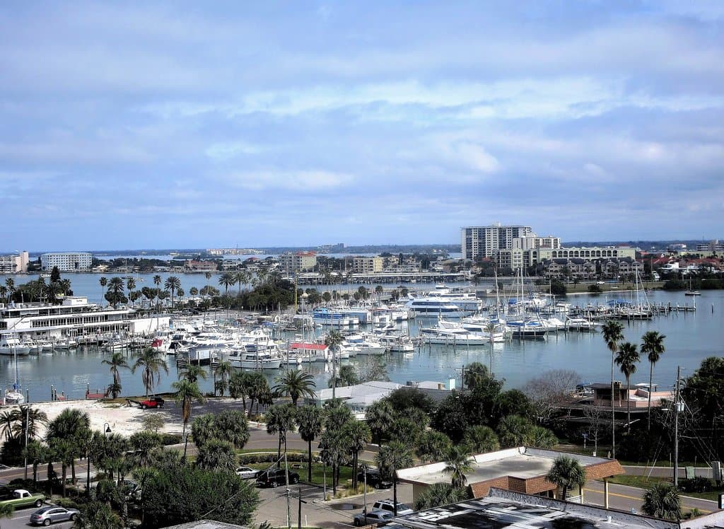 Clearwater Beach Marina: View from Hyatt Regency Resort