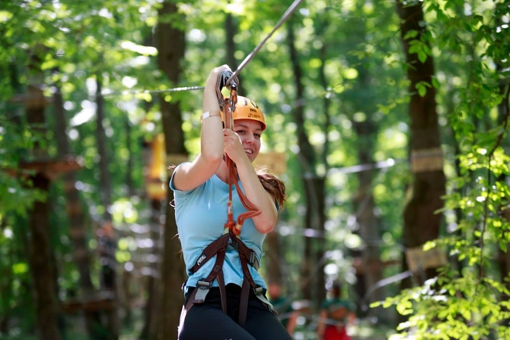 Enjoy the most beautiful zip lines in the middle of the forest, at Adrenalin Park! Zip lines are for everyone and are the most relaxing way to end your adventure session! :)