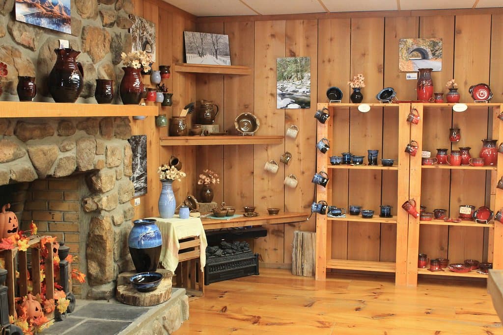 Fowler's Clay Works storefront and gallery. 