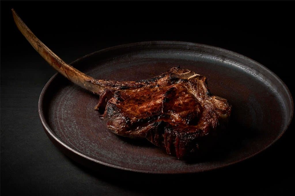 Grilled dry-aged rib-eye