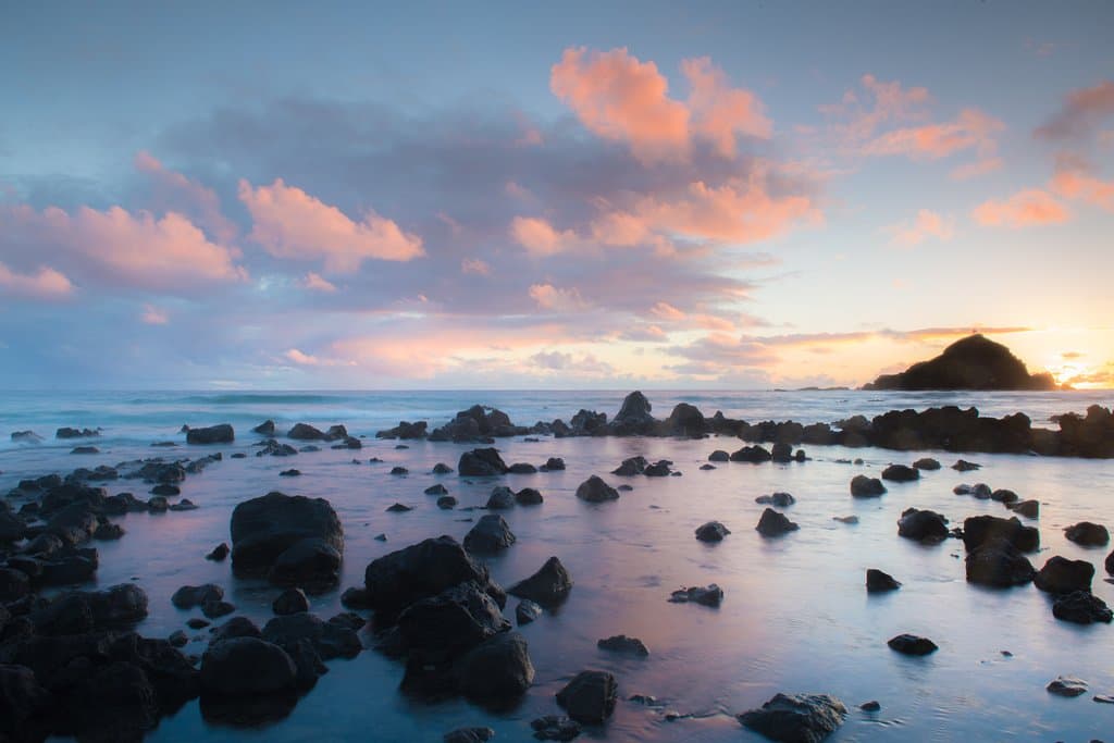 Sunrise at Koki Beach, Hana.