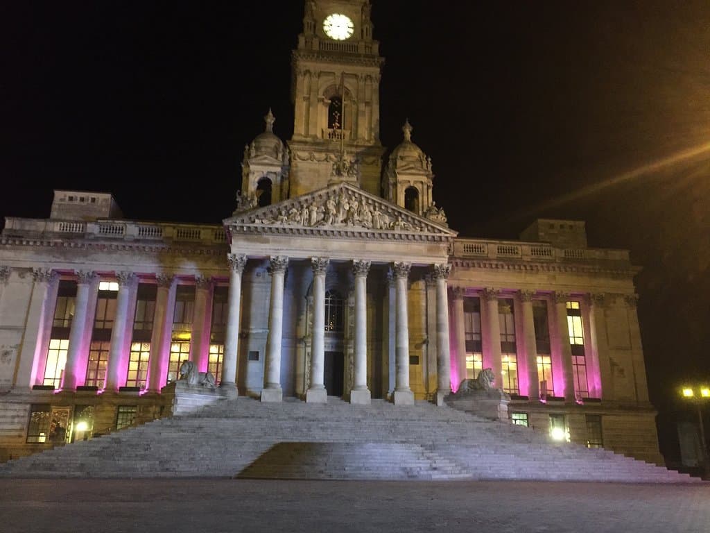 A grand building that could be Eastern Europe, but disappointingly is Portsmouth!