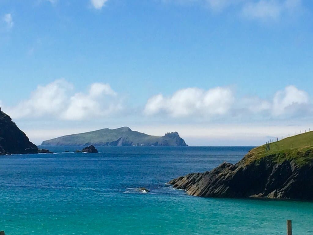 Looking out onto Inis Tuaisceart - the Sleeping Giant.