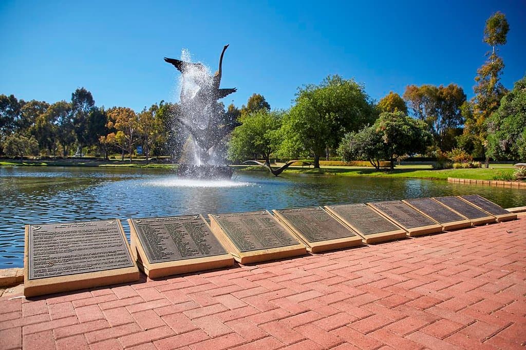 Burswood Park is home to seven lakes, scattered throughout the parkland for visitors to enjoy.

The lakes provide homes and shelter for our birds and other fauna, as well as act as irrigation and drainage basins for the park.  As such, there is no swimming or canoeing permitted.