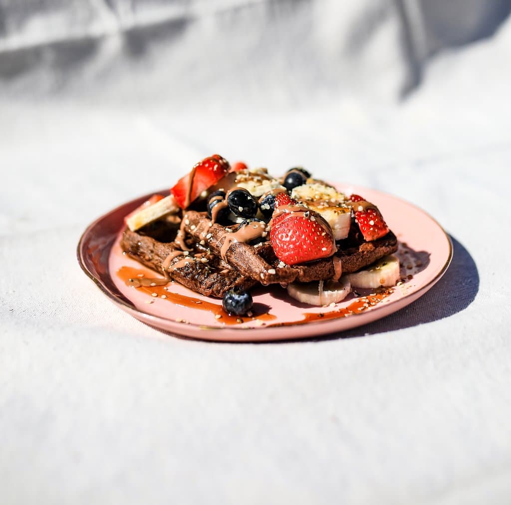 gluten free, vegan, organic waffles, made in house!