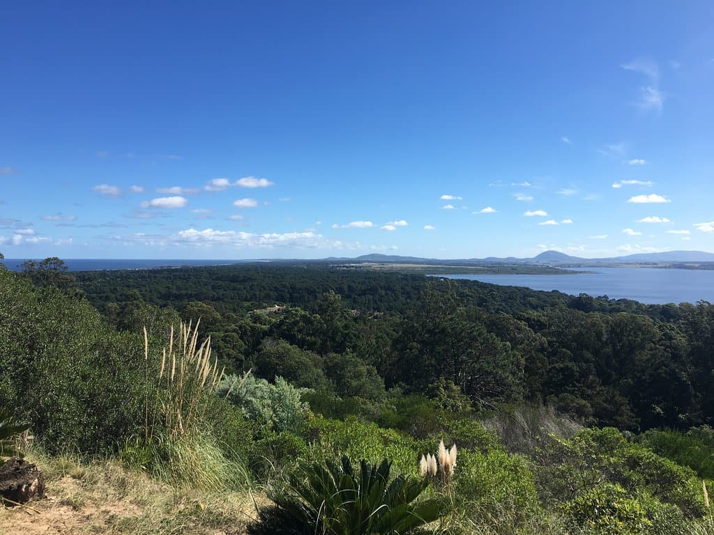 Vista desde el mirador de la laguna
