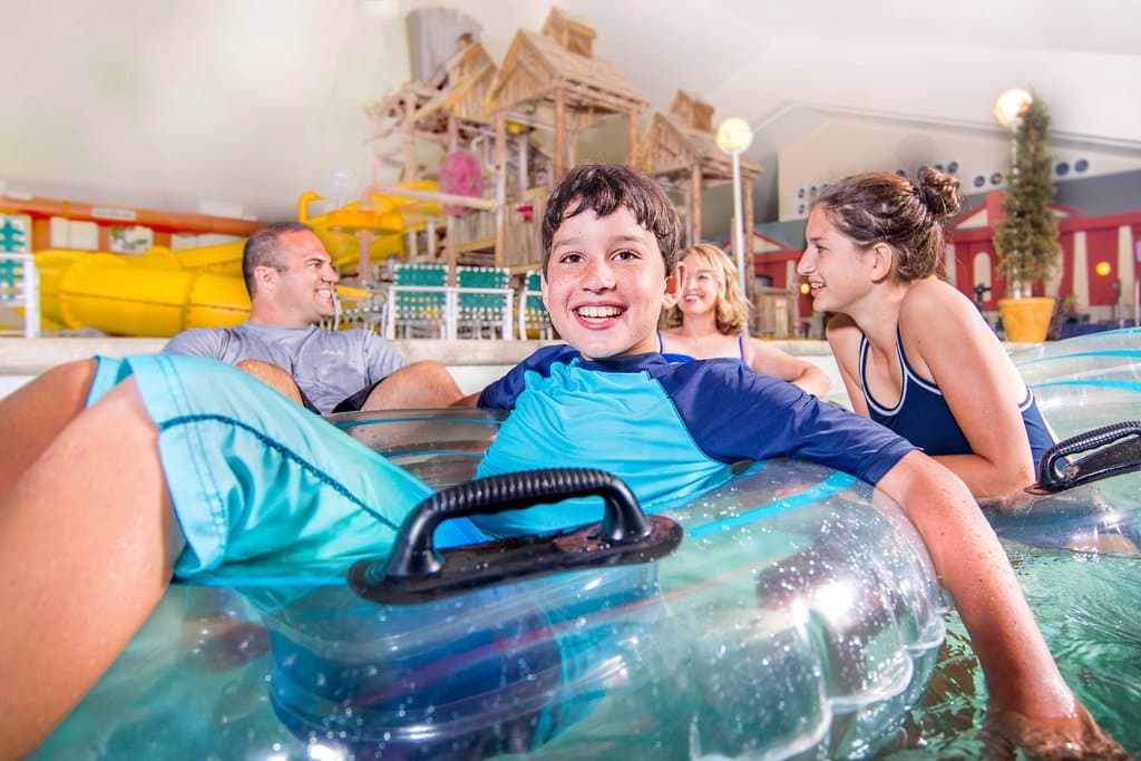 Jolly Mon has a lazy river for tube floating. 