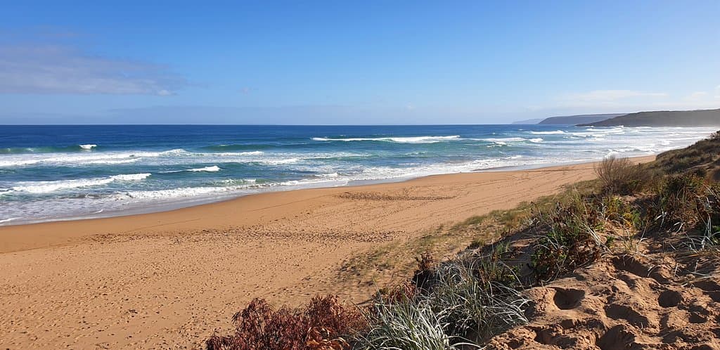 Waitpinga Beach Beach to the right from the walkway