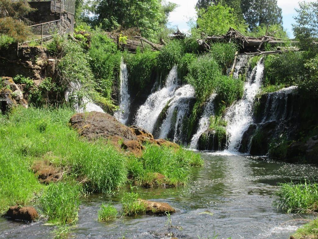 Tumwater Falls, upper falls.