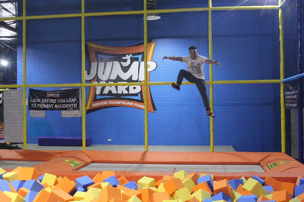 happy jumping at jump yard
