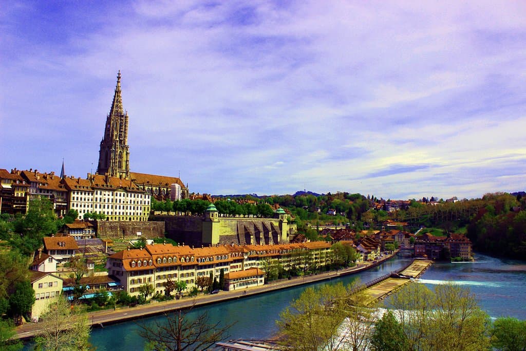 View from the bridge leaving the Old Town