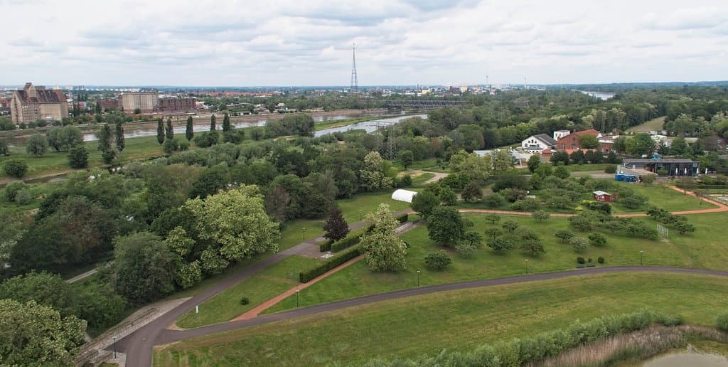 Jahrtausendturm (MIllennium Tower) - view of Magdeburg