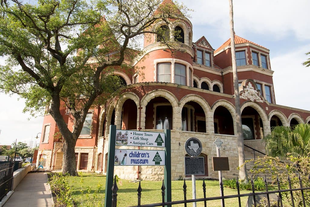 We are nestled on the ground floor of Moody Mansion.