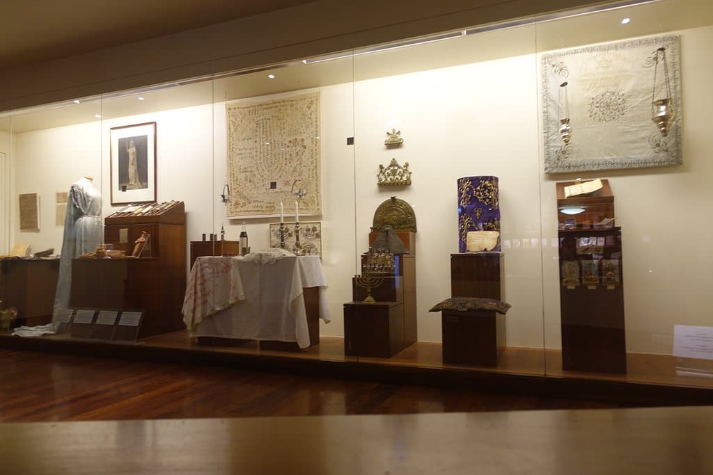 Some of the artifacts in the Jewish Museum