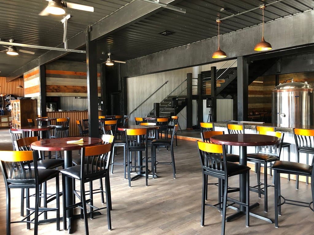 One of a kind setting at Mt. Rushmore Brewing Company; we pour our beers directly from our  Brite/Serving tanks.