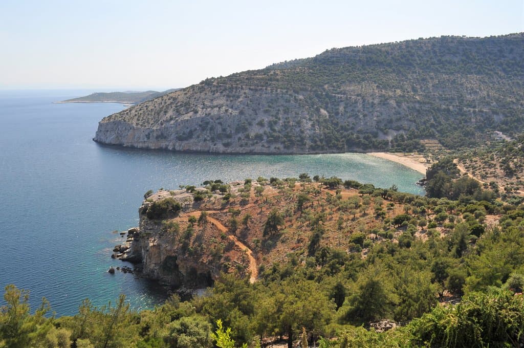 Vy från Iera Moni Archaggelou Michail 