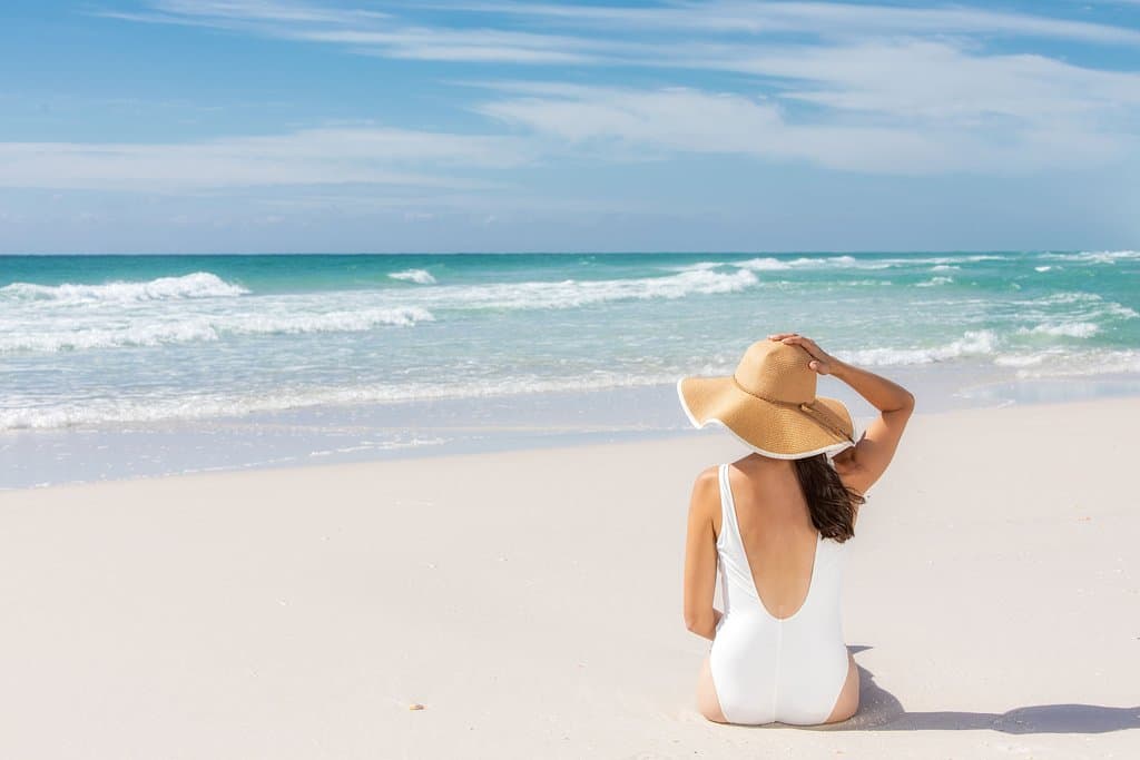 Relaxing on Navarre Beach 