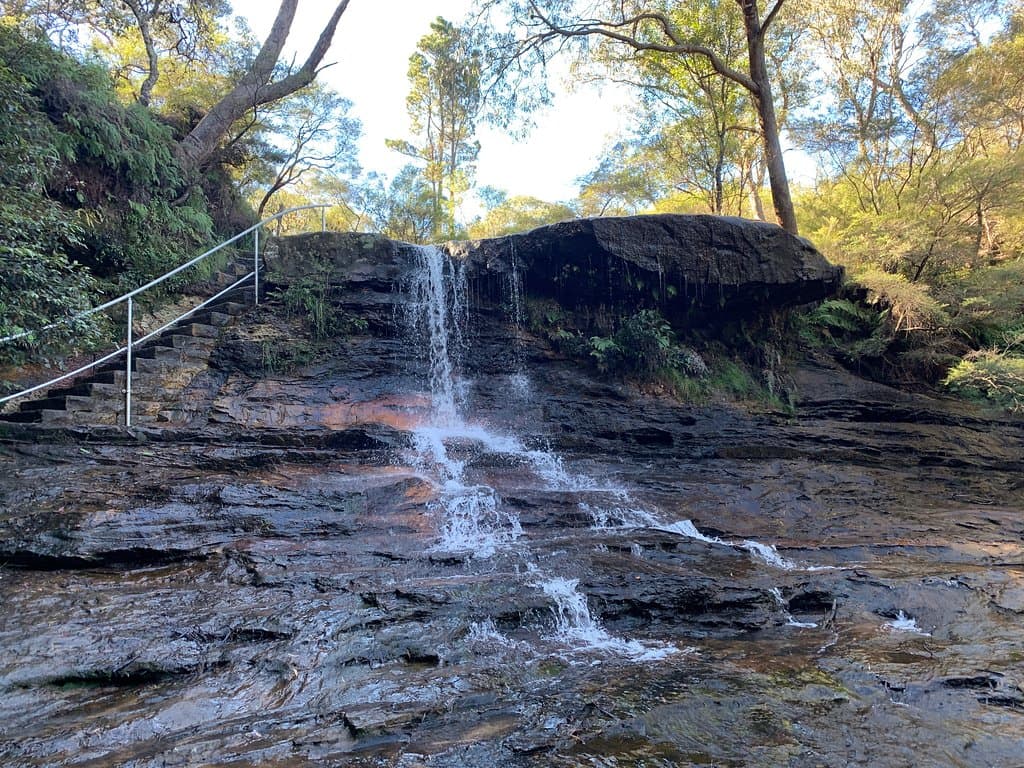 small falls along the path