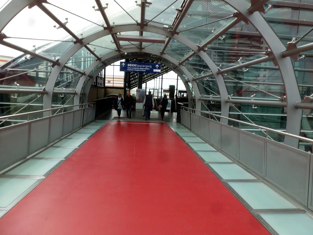 Der Weg, zum Columbus-Center..