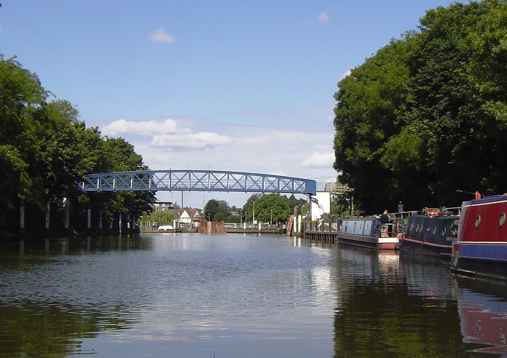Teddington Lock Footbridge (viewed from the river)
