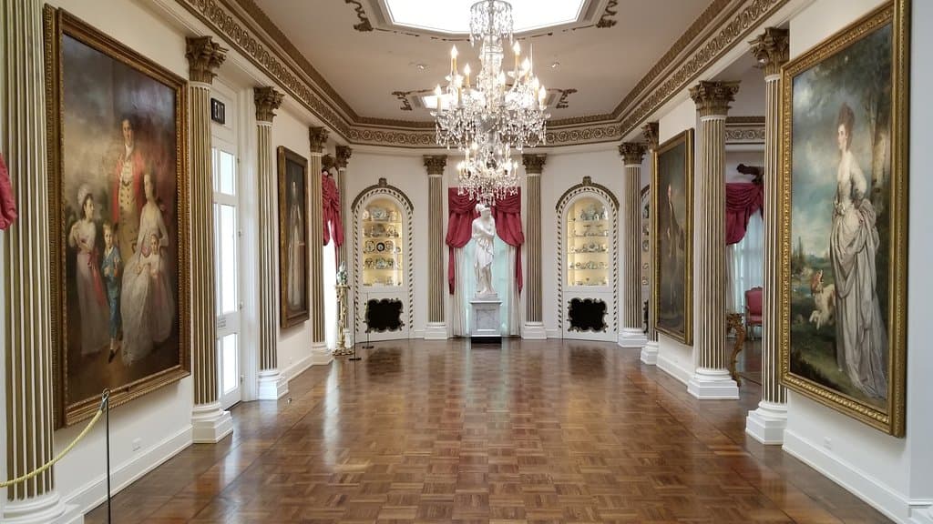 Part of the banquet hall