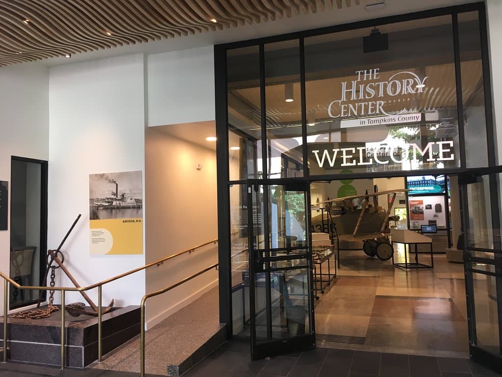The entrance to The History Center's exhibit hall