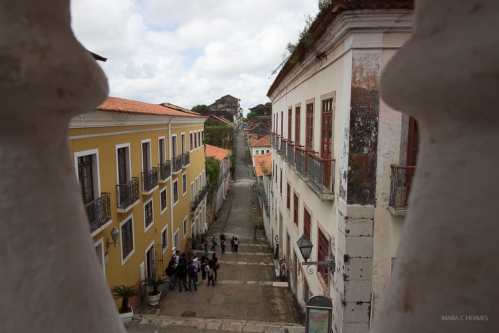 Vista do Beco Catarina Mina.  