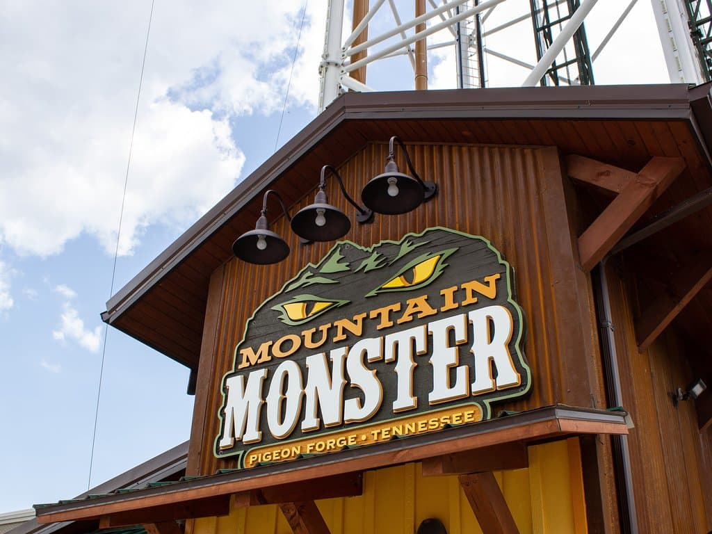 The Mountain Monster ticket booth and thrill shop.