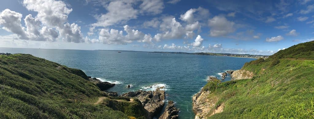 View out to the sea